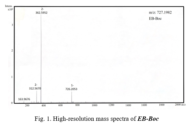 5_5_Figure1_High-resolution mass spectra of EB-Boc